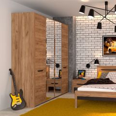 АФИНА А11а Шкаф для одежды (крафт) в Югорске - yugorsk.mebel24.online | фото 2