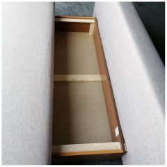 Диван-кровать Комфорт без подлокотников (4 подушки) BALTIC GREY в Югорске - yugorsk.mebel24.online | фото 8