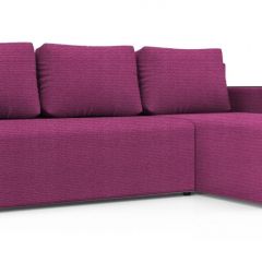 Диван угловой Алиса 3 Shaggy FUCHSIA - TEOS BLACK в Югорске - yugorsk.mebel24.online | фото