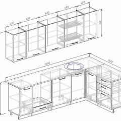 Кухонный гарнитур угловой Пайн 2600х1600 (Стол. 26мм) в Югорске - yugorsk.mebel24.online | фото 2