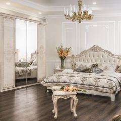 Комод 4 ящика с Зеркалом ППУ (крем) коллекция Патрисия в Югорске - yugorsk.mebel24.online | фото 5