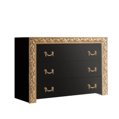 Комод Тиффани Premium черная/золото (ТФКМ-1(П) в Югорске - yugorsk.mebel24.online | фото