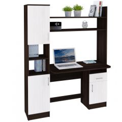 Компьютерный стол ШКОЛЬНИК (Венге/Анкор белый) в Югорске - yugorsk.mebel24.online | фото