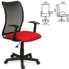 Кресло BRABIX "Spring MG-307" (красное/черное TW) 531405 в Югорске - yugorsk.mebel24.online | фото 2
