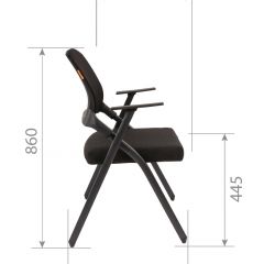 Кресло для посетителей CHAIRMAN NEXX (ткань стандарт черный/сетка DW-61) в Югорске - yugorsk.mebel24.online | фото 7