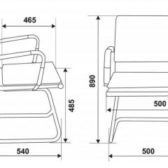 Кресло для посетителя Бюрократ CH-993-LOW-V/M01 черный в Югорске - yugorsk.mebel24.online | фото 3