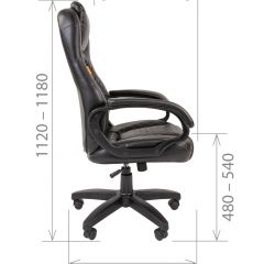 Кресло для руководителя  CHAIRMAN 432 (Экокожа черная) в Югорске - yugorsk.mebel24.online | фото 5