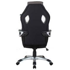 Кресло компьютерное BRABIX Techno GM-002 (ткань) черное/серое, вставки белые (531815) в Югорске - yugorsk.mebel24.online | фото 6