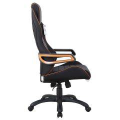 Кресло компьютерное BRABIX Techno Pro GM-003 (ткань черное/серое, вставки оранжевые) 531813 в Югорске - yugorsk.mebel24.online | фото 3