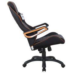 Кресло компьютерное BRABIX Techno Pro GM-003 (ткань черное/серое, вставки оранжевые) 531813 в Югорске - yugorsk.mebel24.online | фото 4