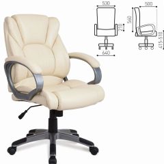 Кресло офисное BRABIX "Eldorado EX-504", экокожа, бежевое, 531167 в Югорске - yugorsk.mebel24.online | фото 3