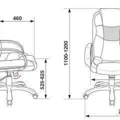 Кресло руководителя Бюрократ CH-839/BLACK черный Пегас в Югорске - yugorsk.mebel24.online | фото 4