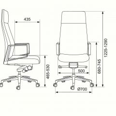 Кресло руководителя Бюрократ _JONS/BLACK черный в Югорске - yugorsk.mebel24.online | фото 4