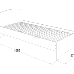 Кровать-2 одинарная (900*1900) в Югорске - yugorsk.mebel24.online | фото 2