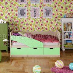 Кровать Бабочки (Салатовый матовый) 1600 в Югорске - yugorsk.mebel24.online | фото