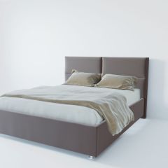 Кровать Корсика с ПМ 1200 (велюр темно-серый) в Югорске - yugorsk.mebel24.online | фото 2