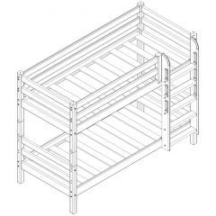 Кровать низкая с прямой лестницей Соня (Вариант 11) в Югорске - yugorsk.mebel24.online | фото 3