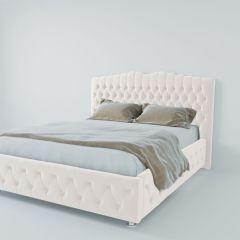 Кровать Нягань с ПМ 900 (экокожа белая) в Югорске - yugorsk.mebel24.online | фото
