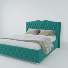 Кровать Нягань с ПМ 900 (велюр бирюзовый) в Югорске - yugorsk.mebel24.online | фото 2