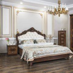 Кровать с мягким изголовьем Патрисия (1600) караваджо в Югорске - yugorsk.mebel24.online | фото 5