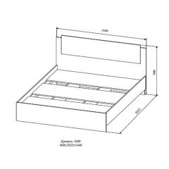 СОФИ СКР1600.1 Кровать 1600 в Югорске - yugorsk.mebel24.online | фото 2