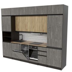 Кухонный гарнитур Адажио люкс 3000 мм в Югорске - yugorsk.mebel24.online | фото 4