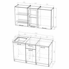 Кухонный гарнитур Инна медиум 1400 в Югорске - yugorsk.mebel24.online | фото 3
