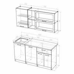 Кухонный гарнитур Лира стандарт 1600 в Югорске - yugorsk.mebel24.online | фото 4