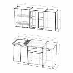 Кухонный гарнитур Ника стандарт 1600 в Югорске - yugorsk.mebel24.online | фото 4