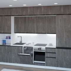 Кухонный гарнитур Ноктюрн люкс 3000 мм в Югорске - yugorsk.mebel24.online | фото