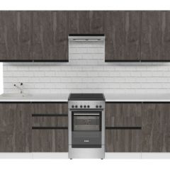 Кухонный гарнитур Ноктюрн мега 2500 мм в Югорске - yugorsk.mebel24.online | фото 3