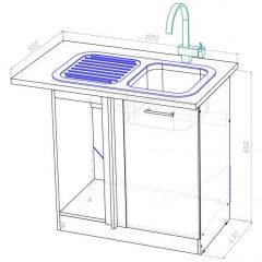 Кухонный гарнитур Ноктюрн мега прайм 1500х2700 мм в Югорске - yugorsk.mebel24.online | фото 19