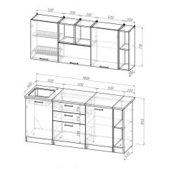 Кухонный гарнитур Ольга макси 4 1800 мм в Югорске - yugorsk.mebel24.online | фото 2