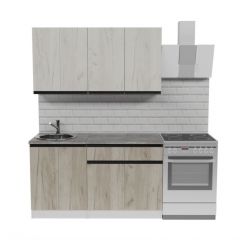 Кухонный гарнитур Паола медиум 1400 мм в Югорске - yugorsk.mebel24.online | фото 3