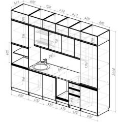 Кухонный гарнитур Равенна люкс 3000 мм в Югорске - yugorsk.mebel24.online | фото 2