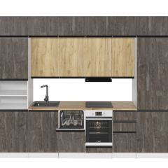 Кухонный гарнитур Сапфир 2 экстра 3000 мм в Югорске - yugorsk.mebel24.online | фото 3