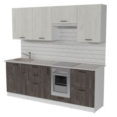 Кухонный гарнитур Сиена компакт 2200 мм в Югорске - yugorsk.mebel24.online | фото 4