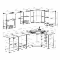 Кухонный гарнитур Симона гранд оптима 1500*2600 в Югорске - yugorsk.mebel24.online | фото 3