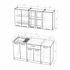 Кухонный гарнитур Светлана стандарт 1600 в Югорске - yugorsk.mebel24.online | фото 3