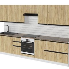 Кухонный гарнитур Янтарь экстра 3000 мм в Югорске - yugorsk.mebel24.online | фото 4