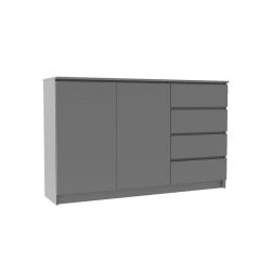МОРИ МК 1600.1 Комод (графит) в Югорске - yugorsk.mebel24.online | фото 2