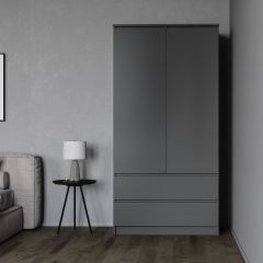 МОРИ МШ 900.1 Шкаф (графит) в Югорске - yugorsk.mebel24.online | фото 2