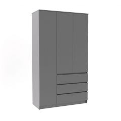 МОРИ МШ 1200.1 Шкаф (графит) в Югорске - yugorsk.mebel24.online | фото 2