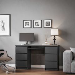 МОРИ МС-2 Стол 6 ящиков (графит) в Югорске - yugorsk.mebel24.online | фото