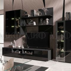 НИКОЛЬ Тумба ТВ (Черный глянец/Черный) в Югорске - yugorsk.mebel24.online | фото 4