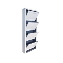 Обувница Комфорт Ф 001 Фасад 3D Жалюзи (4 секции) в Югорске - yugorsk.mebel24.online | фото
