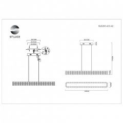 Подвесная люстра ST-Luce Estense SL6203.413.42 в Югорске - yugorsk.mebel24.online | фото 5