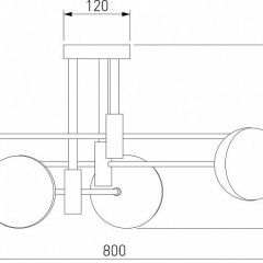 Потолочная люстра Eurosvet Nuvola 70129/6 латунь в Югорске - yugorsk.mebel24.online | фото 4