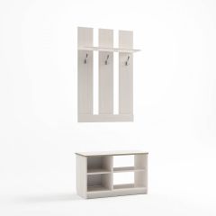 Прихожая Дуэт (Бодега белая) в Югорске - yugorsk.mebel24.online | фото 2