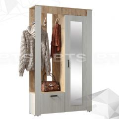 Прихожая Франк (Крафт/Ясень белый) в Югорске - yugorsk.mebel24.online | фото 3